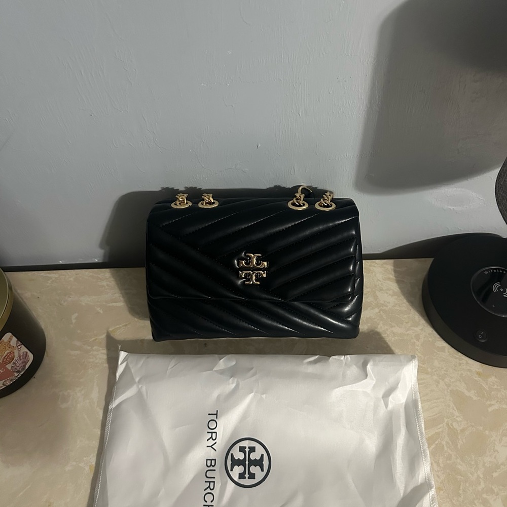 Tory Burch Black Quilted Shoulder Bag